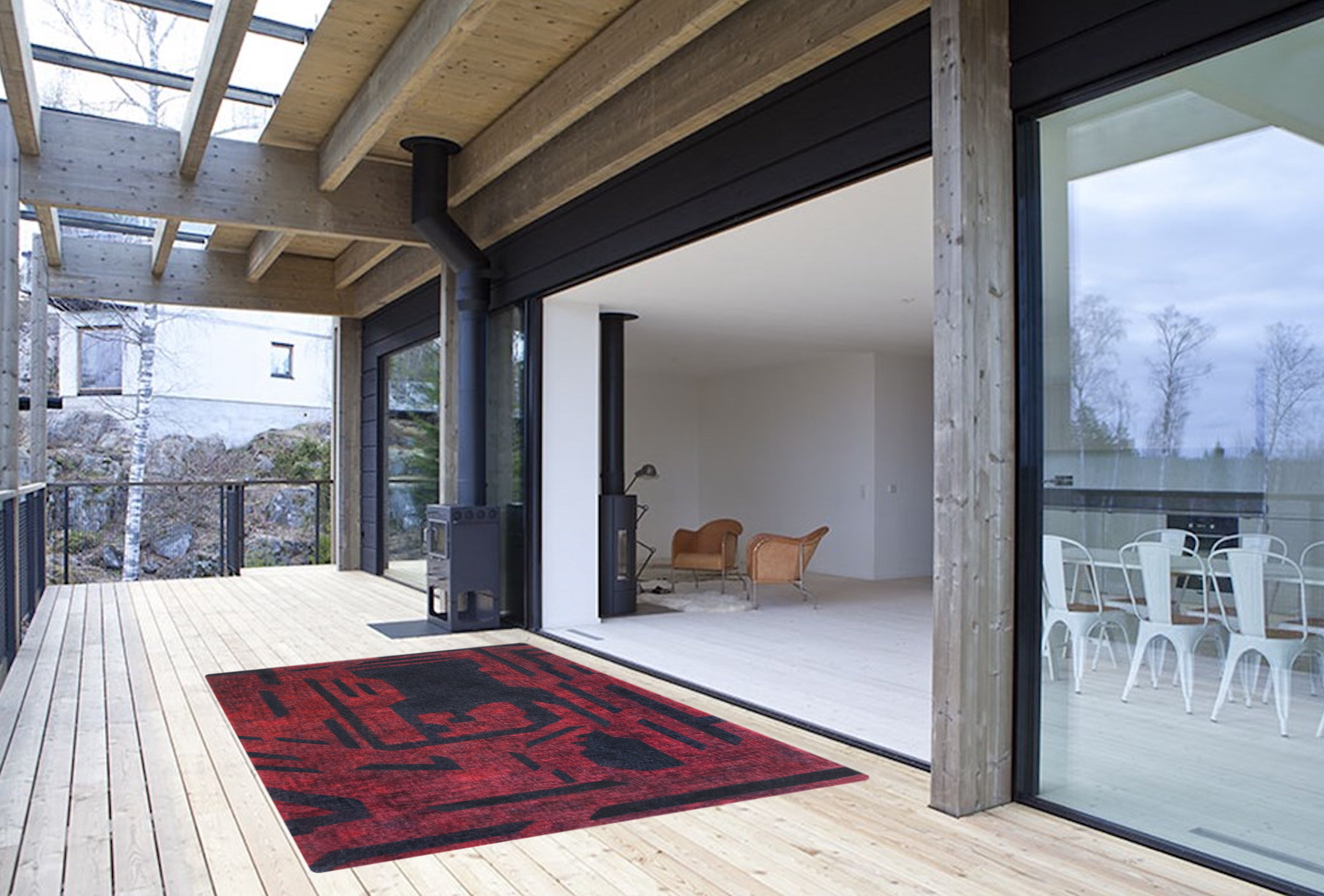 Polygon Inverted Rug 5' x 7'